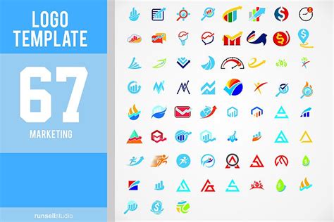 Marketing Logo Set (3427) | Logos | Design Bundles