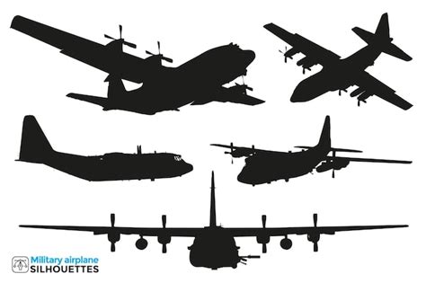 Premium Vector | Collection of isolated silhouettes of military ...