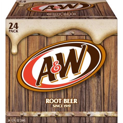 A&W® Root Beer Soda Cans, 24 pk / 12 fl oz - Food 4 Less