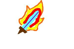 How to draw a Diamond Fire Sword - Drawing by rhea9love | DrawingNow