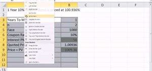 How to Calculate yield to market & effective annual yield from bond price in Excel « Microsoft ...