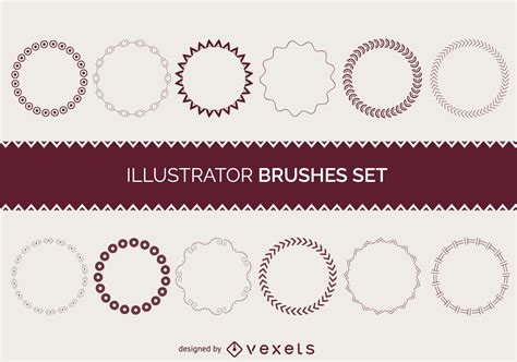 Illustrator Brushes Frame Collection Vector Download