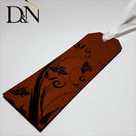 Laser Cut And Engraved Leatherette Bookmarks | D&N Engraving