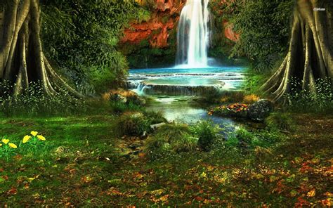 🔥 [70+] Forest Waterfall Wallpapers | WallpaperSafari