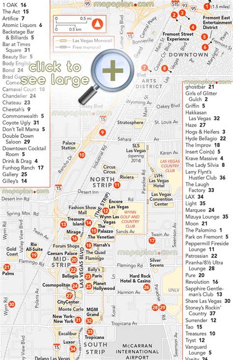 The Best Printable Vegas Strip Map | Tristan Website