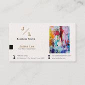 Business Art Gallery | Modern Minimalist Business Card | Zazzle