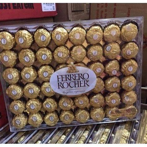 Ferrero Rocher Chocolate Ball Hazelnut-Enrobed Wafer Ball & With A ...