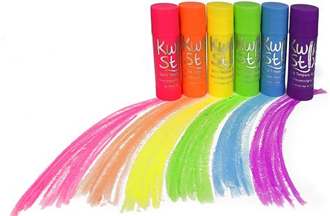 Jumbo Kwik Stix, Solid Tempura Paint - set of 6 Neon Colors