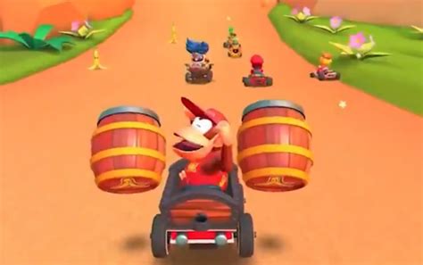 Check out Diddy Kong in action in Mario Kart Tour | The GoNintendo ...