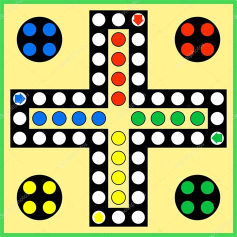 Ludo board game — Stock Vector © PandaWild #101776514