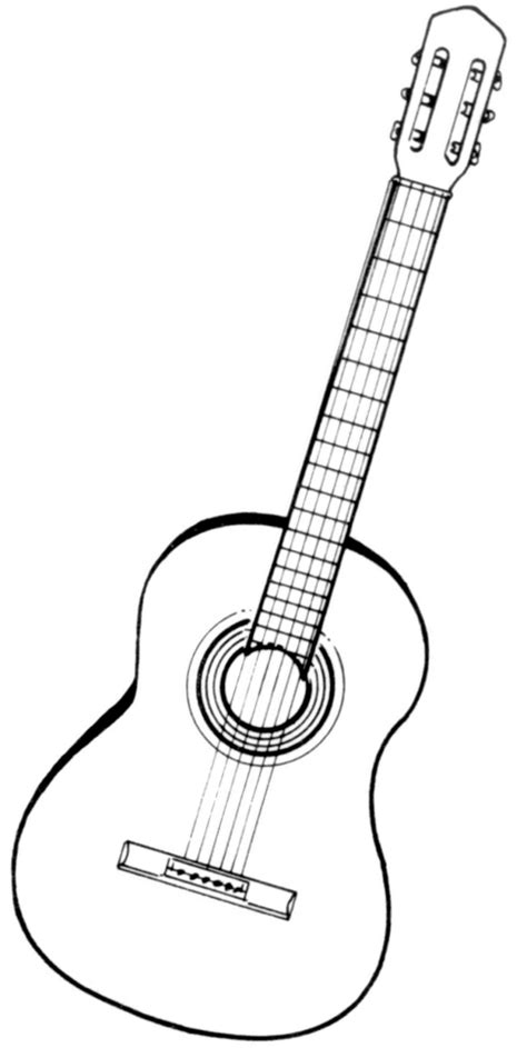 Big Guitar Outline Drawing at GetDrawings | Free download