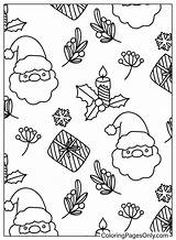 Christmas Pattern Coloring Sheet  Free Printable Pages sketch template