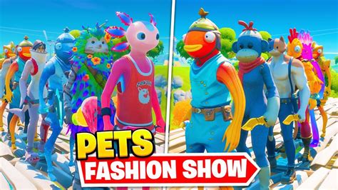 *PET* Fortnite Fashion Show! FIRE Skin Competition! Best COMBO WINS! | Fortnite, Competition, Pets