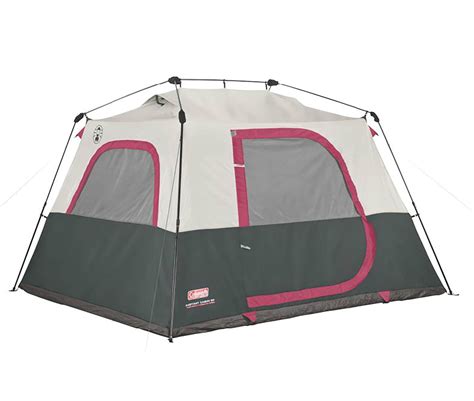 Coleman 6-Person Family Waterproof Camping Instant Cabin Tent 10 x 9 x ...