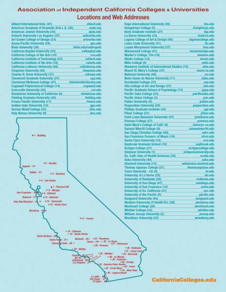 Universities In California Map - Living Room Design 2020