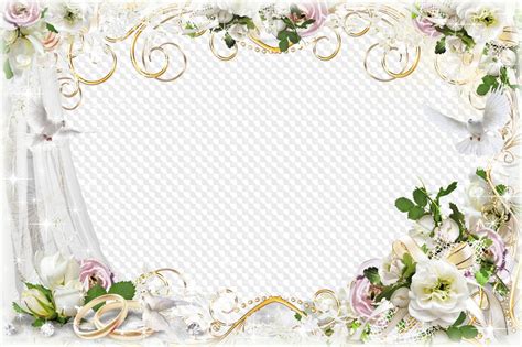 Wedding frame PSD template - we Wish sea of happiness