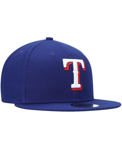 New Era Men's Royal Texas Rangers Primary Logo 9FIFTY Snapback Hat - Macy's