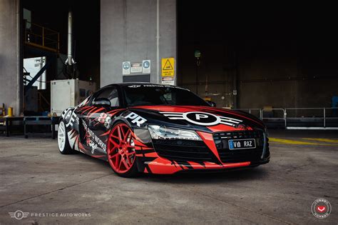 Thrilling Custom Painted Debadged Audi R8 — CARiD.com Gallery