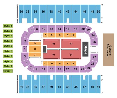 Seating Chart | First Interstate Arena | Billings, Montana