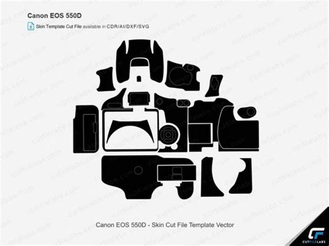 Canon EOS 550D (2010) Cut File Template | CutFileLabs