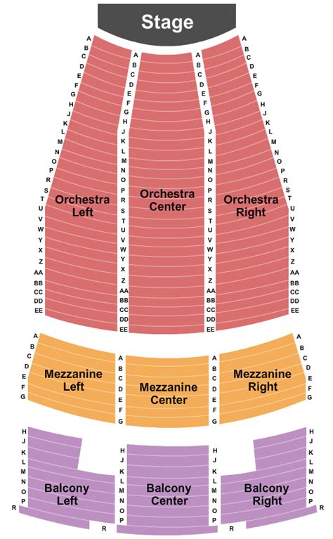 Paramount Theatre Seating Chart & Maps - Anderson