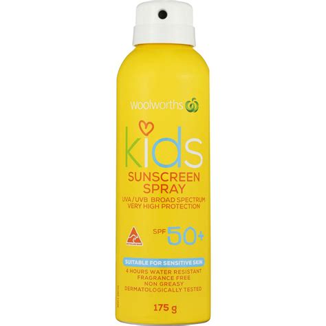 Woolworths Kids Sunscreen Spf 50+ Spray 175g | Woolworths