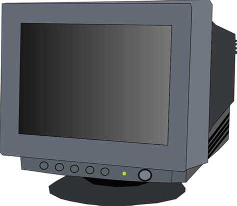 Monitor CRT vector clip art | Public domain vectors