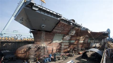 Newport News Shipbuilding completes USS Gerald R. Ford flight deck