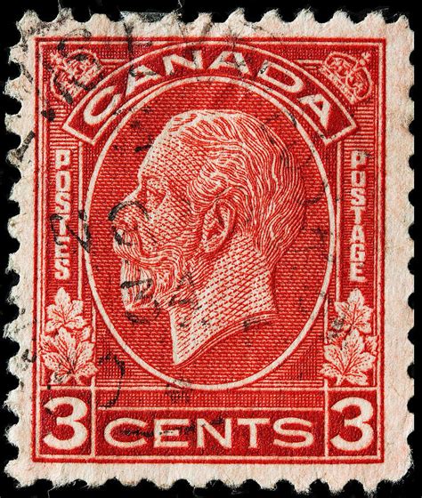 old Canadian postage stamp Photograph by James Hill