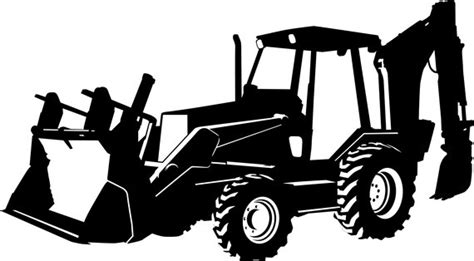 black and white backhoe clipart 20 free Cliparts | Download images on ...