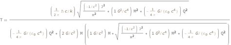 Black Hole Temperature | Wolfram Formula Repository