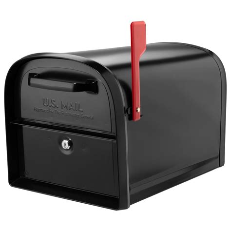 Architectural Mailboxes Oasis 360 Locking Parcel Mailbox with 2-Access Doors Black-6300B-10 ...