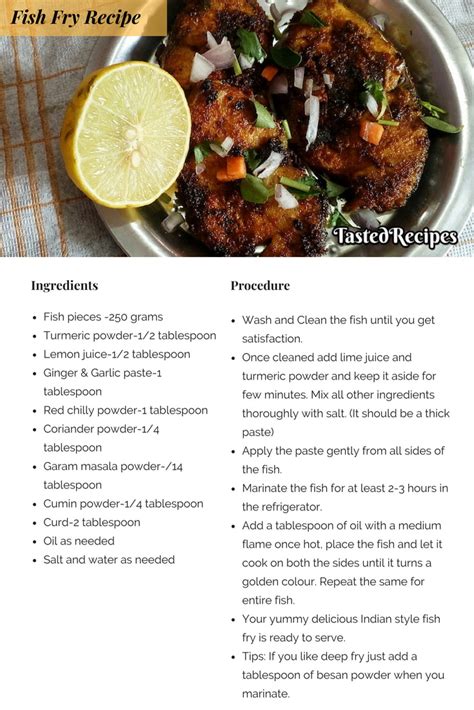 Fish Fry Recipe-Fish Fry - Tasted Recipes