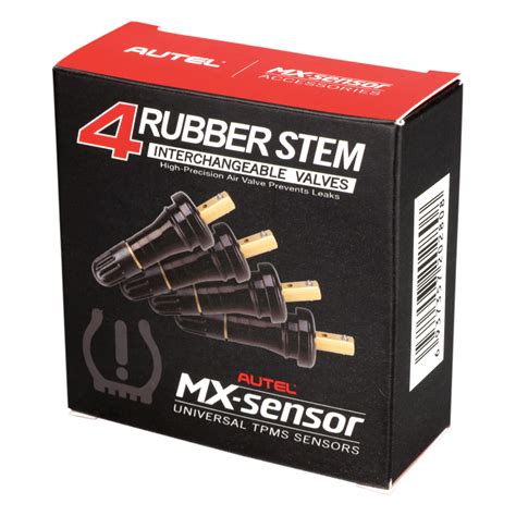 4 Rubber Press-in Valve Stems for 1-Sensor | Autel