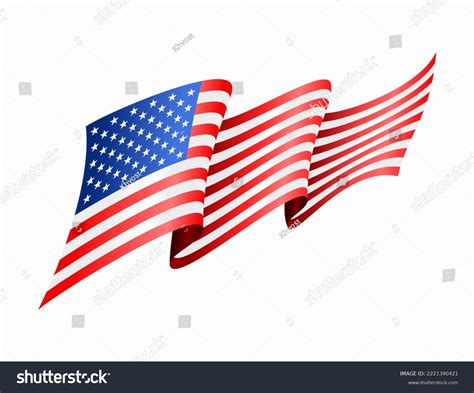 American Flag Wavy Abstract Background Layout Stock Illustration ...