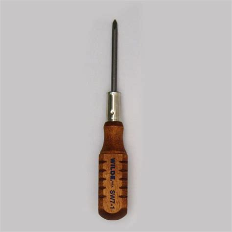 Wood Handle Screwdriver #1 Phillips, 3/16″ Bit, 2-1/2″ OAL SW7-1 | Wilde Tool