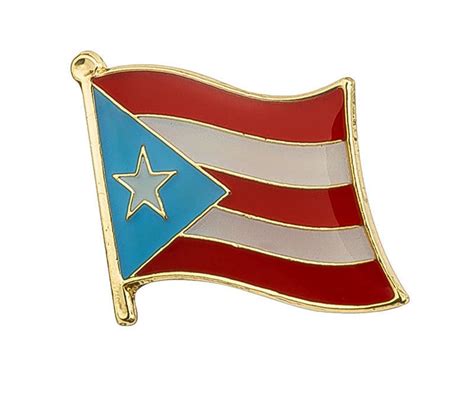 Puerto Rico Flag Lapel Pin 3/4 X 5/8 Hat Tie Tack - Etsy