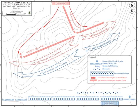 Map of the Battle of Cynoscephalae 197 BC - Phase II