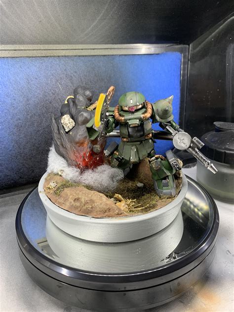 SD Zaku diorama : Gunpla