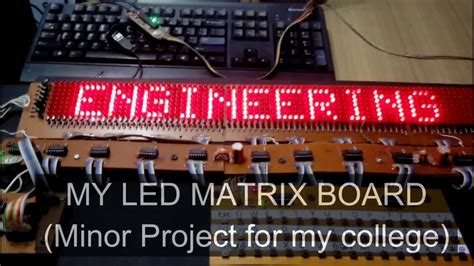 Scrolling LED Matrix Display - YouTube