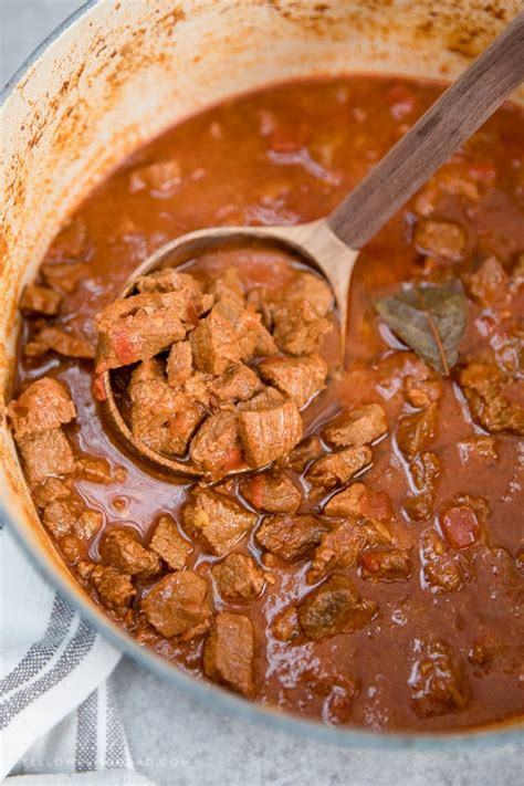 Authentic Hungarian Goulash (Tender Beef Stew) - Stove & Slow Cooker Recipe