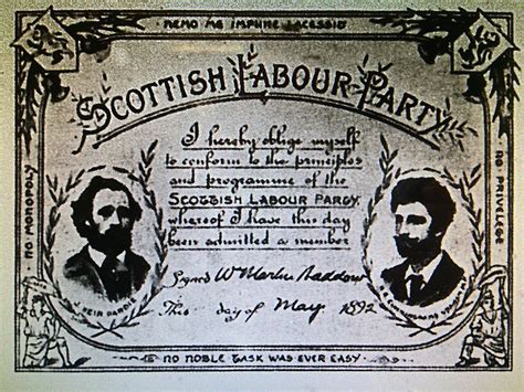 Membership card of the Scottish Labour Party | Scotiana