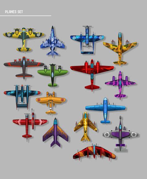 Airplanes game concept & assets on Behance | Airplane games, Game ...