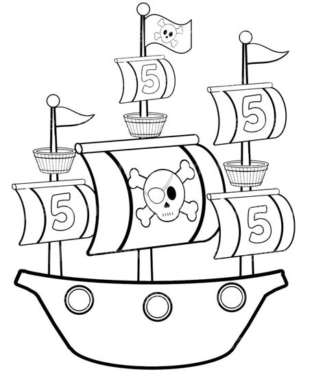 13 Awesome Pirate Ship Coloring Pages - Coloring Pages