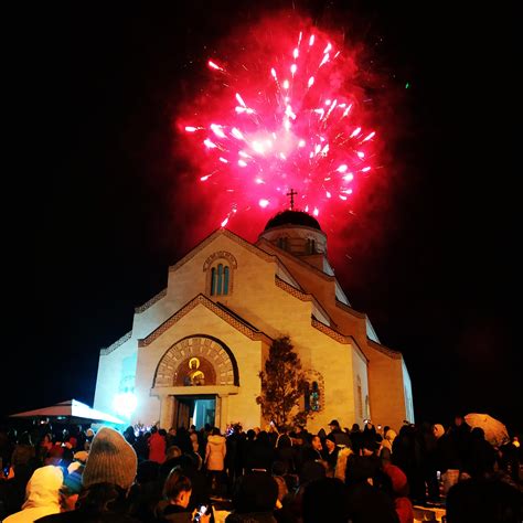 Fireworks behind Orthodox Church : r/pics