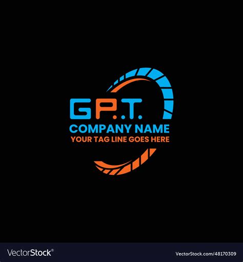 Gpt letter logo creative design with graphic Vector Image