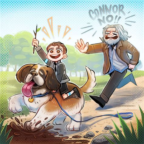 Connor and Hank - Detroit Become Human by Yodeki on DeviantArt