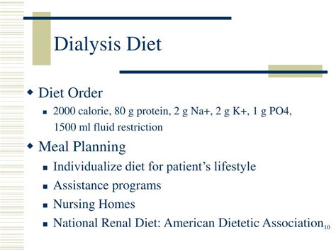 PPT - Nutrition Therapy and Dialysis PowerPoint Presentation - ID:443301