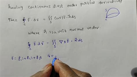 Stokes theorem statement, stokes definition, stokes formula - YouTube