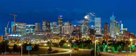 Denver Skyline at Night - Scenic Colorado Pictures | Colorado Photos ...